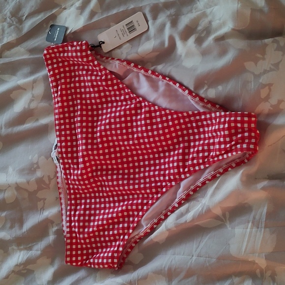 NWT 3 piece 1 red/white checkered top and bottom/red bottom pretty mix match - Picture 3 of 6